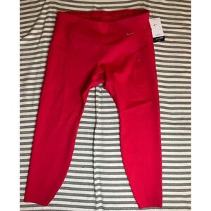 Nike Go Dri FIT High Waisted Full Length Leggings Women's Pink Size 1X